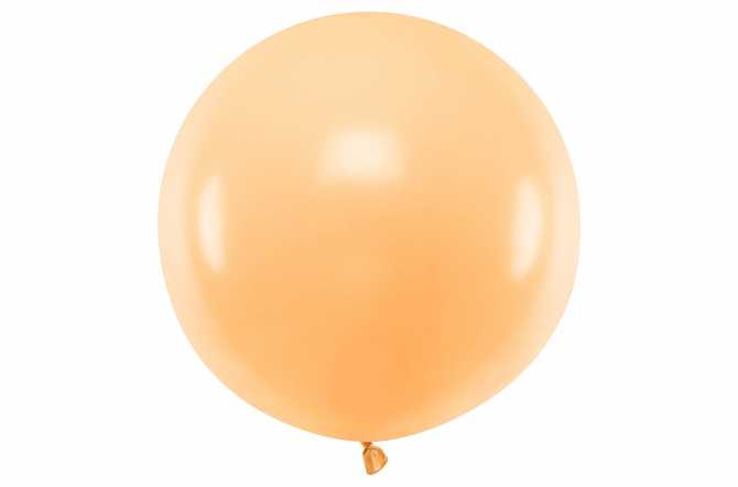 Decoration Grand Ballon Orange Pastel Anniversaire Enfant Monstres Des Fetes Diametre 60 Cm