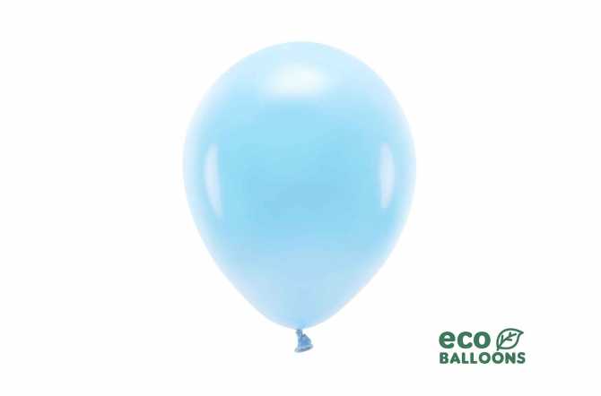 Ballon baudruche unis de couleur bleu pastel