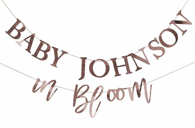 Lettres en bois BABY - Décoration baby shower et gender reveal
