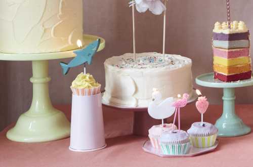 Acheter Bougie d'anniversaire 1 an, bougie d'anniversaire sirène pour  gâteau, décoration de bougie en forme de poisson de mer bleu scintillant  pour fournitures de décoration de fête