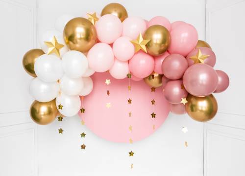 Kit Arche 200 Ballons Rose Gold, Rose Pastel - Les Bambetises