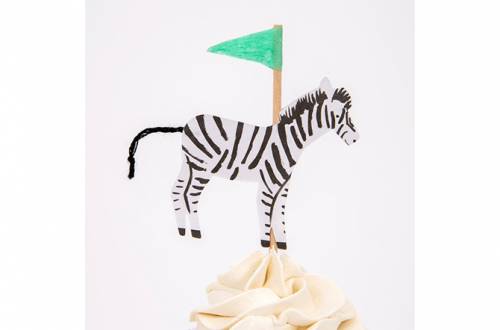 Kit 24 Caissettes et Déco Cupcakes - Animaux de Safari pour l