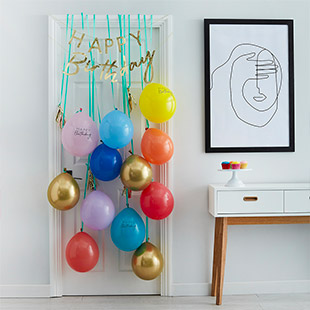 Ballons anniversaire : arche de ballon, ballon aluminum, ballon hélium
